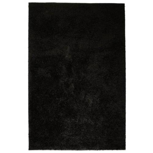 Covor cu fir lung 80 x 150 cm negru