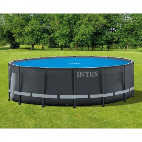 Intex prelată solară piscină, albastru, 470 cm, polietilenă