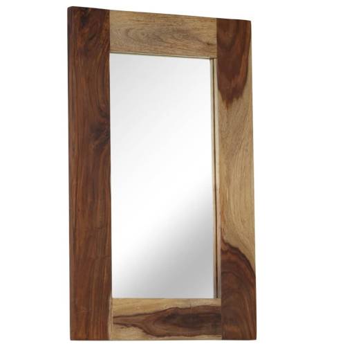 Oglindă, lemn masiv de sheesham, 50 x 80 cm