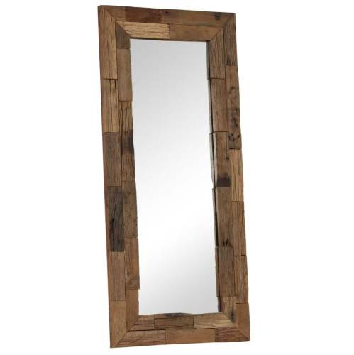 Oglindă, lemn masiv din traverse, 50 x 110 cm
