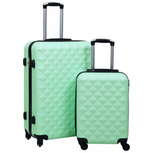 Casa Practica Set de valize cu carcasă rigidă, 2 piese, verde mentă, abs