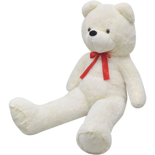 Ursuleț de pluș moale de jucărie xxl, alb, 150 cm