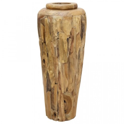 Vază decorativă, 40 x 100 cm, lemn masiv de tec