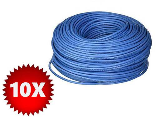 10 role x cablu coaxial cca rg6 + 2x0,75 alimentare 100m safer