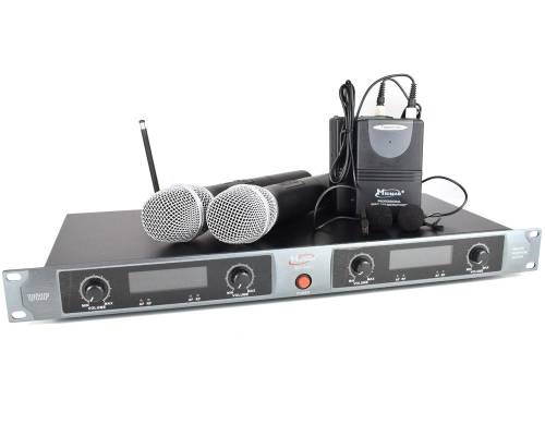 Atu Tech Kit 4 microfoane wireless vhf 2 de mana + 2 lavaliere