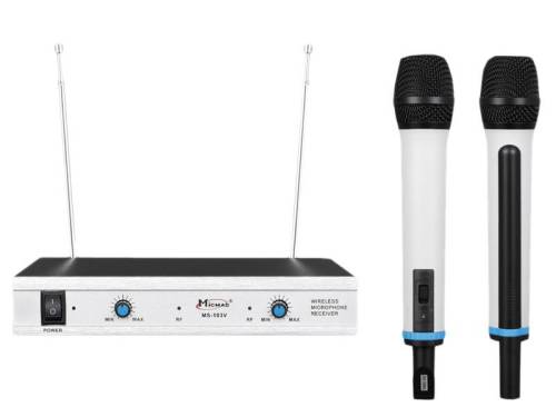 Atu Tech Kit microfon wireless vhf, cu doua microfoane wireless de mana