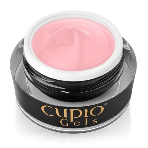 Cupio gel pentru tehnica fara pilire - make-up fiber milky pink 15ml