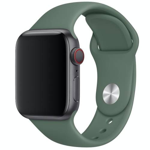Curea pentru apple watch 38 mm silicon iuni green turquoise