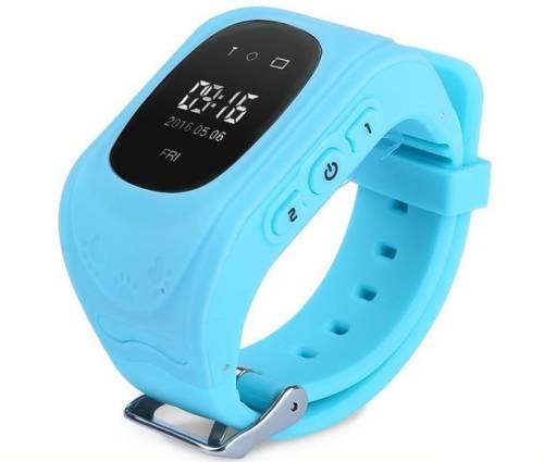 Resigilat! ceas cu gps tracker si telefon pentru copii iuni kid60, bt, apel sos, activity and sleep, albastru