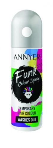 Annyer spray colorant pentru par - funk colour spray - beli