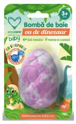 Bomba de baie ou de dinozaur lavanda 120g - easy care baby