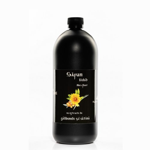 Sapun lichid natural cu extracte de galbenele si catina - nera plant 50ml