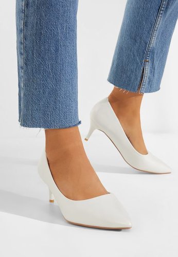 Zappatos Pantofi cu toc mediu albi modena