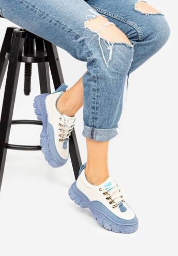 Sneakers cu platforma marcali albastri