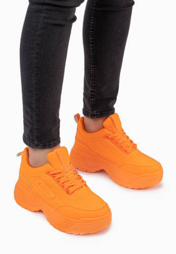 Sneakers dama biella v2 portocalii