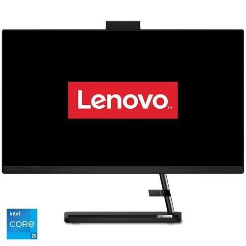 All in one pc lenovo ideacentre aio 3 24iap7, procesor intel® core™ i5-12450h, 3.3ghz up to 4.4ghz, 23.8inch, full hd, ips, 16gb ddr4, 512gb ssd m.2 2280 pcie® nvme®, intel® uhd graphics, no os (negru)