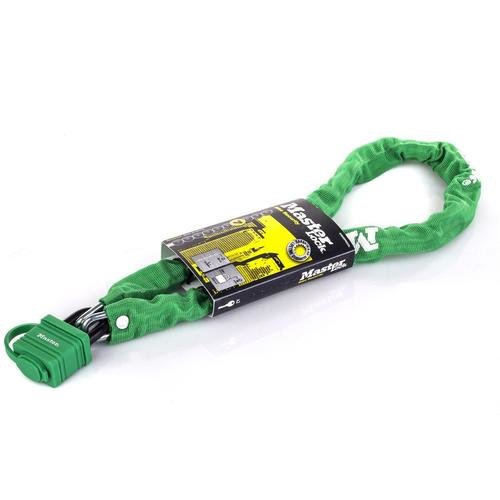 Antifurt master lock lant cu lacat si cheie 900 x 6mm verde