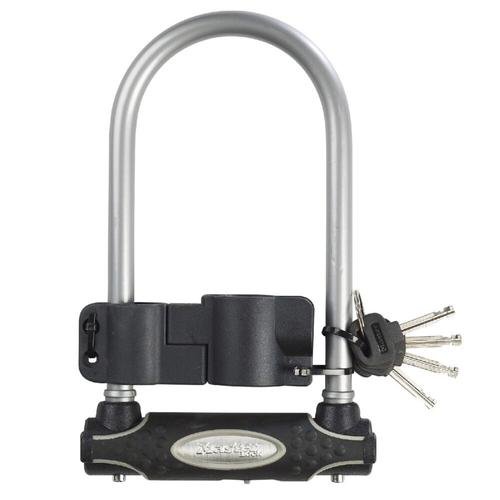Antifurt master lock u-lock cu cheie 210x110x13mm argintiu