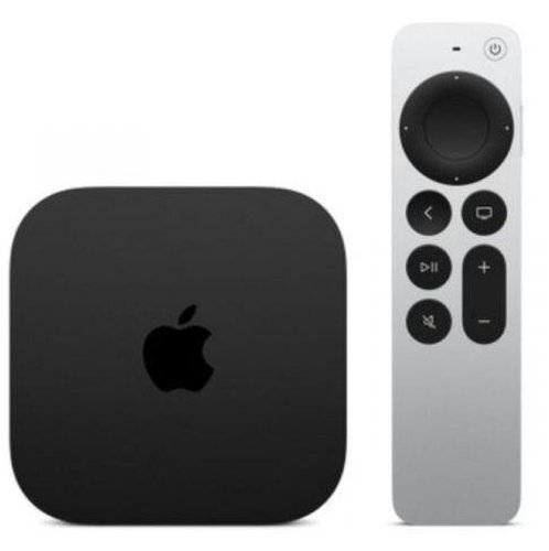 Apple tv 4k (2022), 128gb flash, bluetooth, wi-fi, lan, generatia 3 (negru/argintiu)