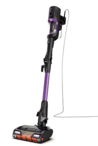 Aspirator vertical cu fir shark hz500eu, 450 w, 0.3l, tehnologie anti hair wrap, flexibil, reglabil pe lungime (negru/mov)