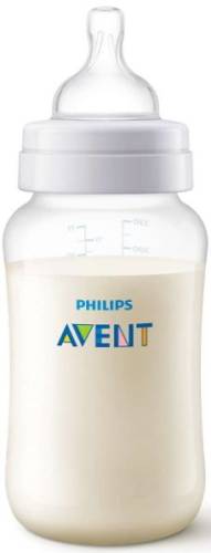Biberon anti-colici philips avent scf816/17, tetina cu debit rapid, 330 ml (alb)