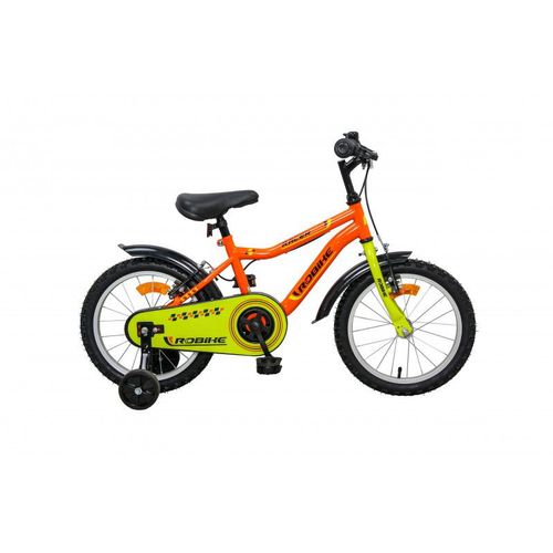Bicicleta copii robike rbk-219160052 racer, roti 16inch, cadru 203mm (portocaliu)