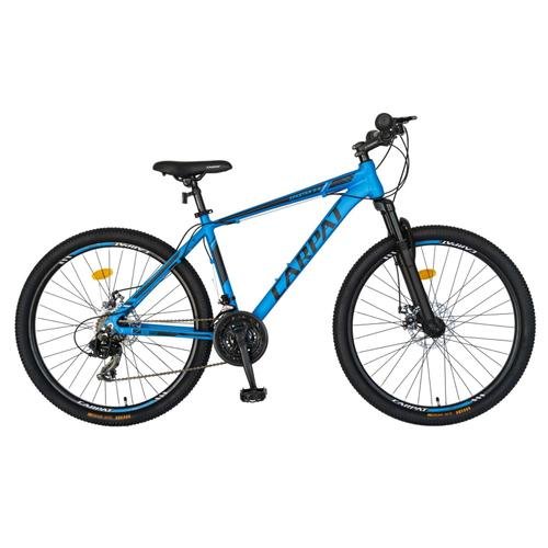 Bicicleta mtb carpat c2758c, 21 viteze, roti 27inch, cadru aluminiu 6061, frane pe disc (albastru/negru)