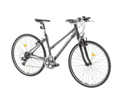 Bicicleta oras dhs contura 2866 l, cadru 495mm, roti 28inch (gri/verde)