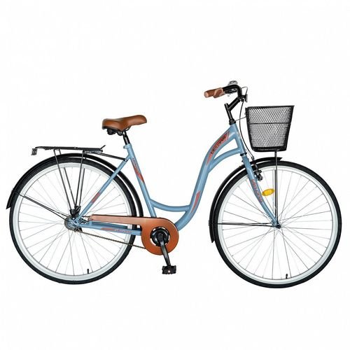 Bicicleta oras velors v2894b, roti 28inch, cadru otel 19inch, frana v-brake (albastru/visiniu)