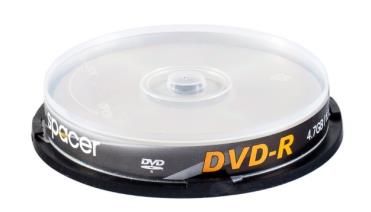 Blank dvd-r spacer, 16x, 4.7gb, 10 buc