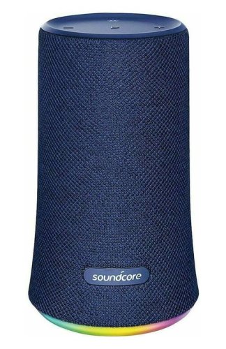 Boxa portabila anker soundcore flare 2, 20w, sunet 360°, bluetooth 5.0, lumini led (albastru)
