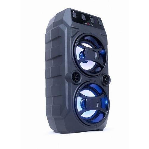 Boxa portabila gembird spk-bt-13, bluetooth/usb, 10w, functie karaoke (albastru)