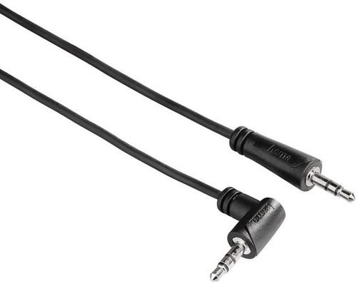 Cablu audio hama 122312, jack 3.5 mm - jack 3.5 mm, 1.5 m (negru)