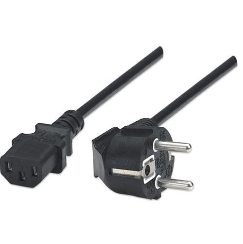 Cablu de alimentare manhattan c13 - cee7 1.8m, negru