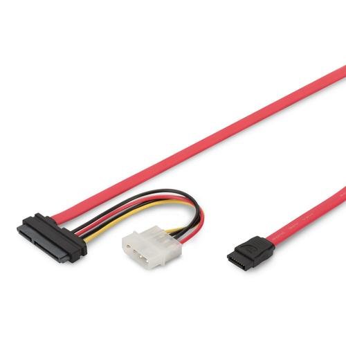 Cablu de conectare, assmann, sata, sata22pin - tip l + alimentare ak-400112-005-r