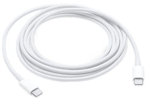 Cablu de date apple mjwt2zm/a, type-c - type-c, 2 m (alb)