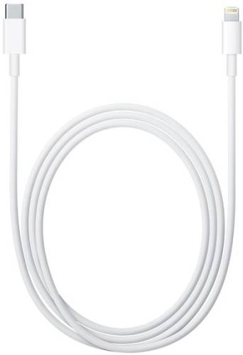 Cablu de date apple mk0x2zm/a, lightning-tip-c, 1m, bulk (alb)