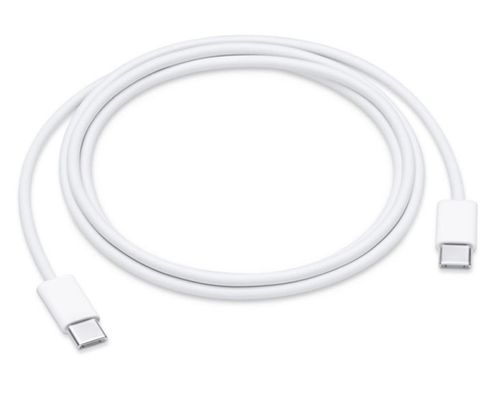 Cablu de date apple muf72zm/a, type-c, 1 m (alb)
