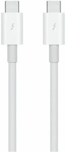 Cablu de date apple thunderbolt 3 mq4h2zm, usb type-c - usb type-c, 0.8m (alb)