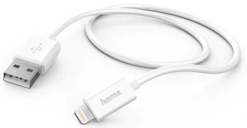 Cablu de date hama 173863, lightning, 1m (alb)