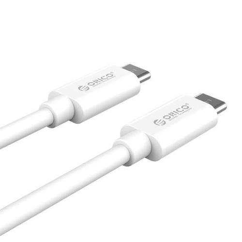 Cablu de date orico ctc100m-10, usb type-c - usb type-c, 1m (alb)