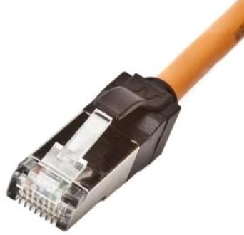 Cablu nexans n11a.u1f030ok, patchcord, cat.6a, ecranat, 3m (portocaliu)