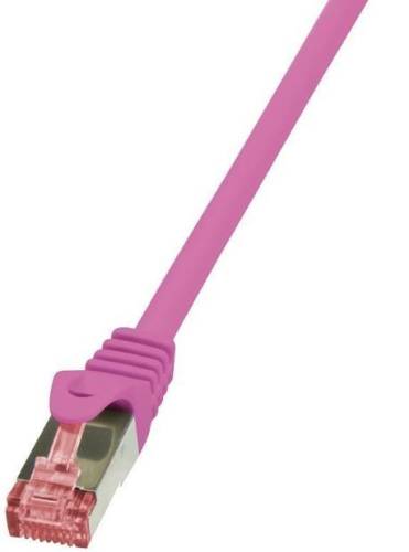 Cablu s/ftp logilink cq2059s, cat.6, 2m (roz)