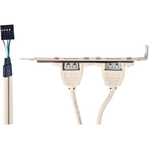 Cablu usb gembird splitter, usb 2.0 (t) la 2 x usb 2.0 (m), 25cm, ccusbreceptacle