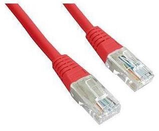 Cablu utp gembird pp12-0.25m/r, patchcord, cat5e, 0.25m (rosu)