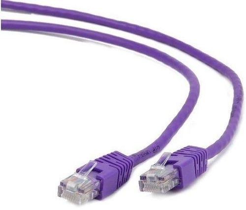 Cablu utp gembird pp12-0.5m/v, patchcord, cat.5e, 0.5m (violet)