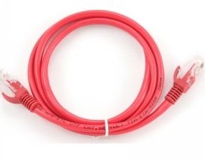 Cablu utp patch cord cat.5e, 0.5m rosu