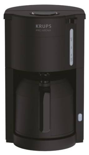 Cafetiera krups pro aroma km303810, 800 w, 1 l, filtru detasabil, functie antipicurare (negru)