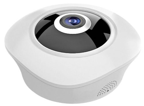 Camera supraveghere video fisheye stabo 360hd 960p wireless, lan, de interior, comunicare audio, slot microsd, aplicatie mobil (alb)