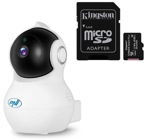 Camera supraveghere video pni ip930w, 1080p, 2 mp cu ip p2p ptz, wireless + card microsd 32gb inclus